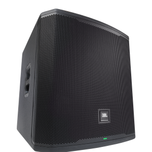 JBL PRX918XLF 18-inch Powered Subwoofer - Ideal for DJs, bands, and venues with powerful bass and advanced acoustics.