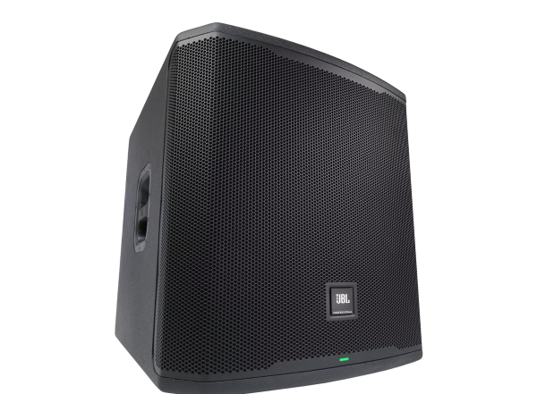 JBL PRX918XLF 18-inch Powered Subwoofer - Ideal for DJs, bands, and venues with powerful bass and advanced acoustics.