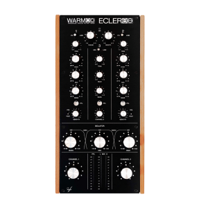 Ecler Warm2 two-channel rotary DJ mixer with wooden side panels